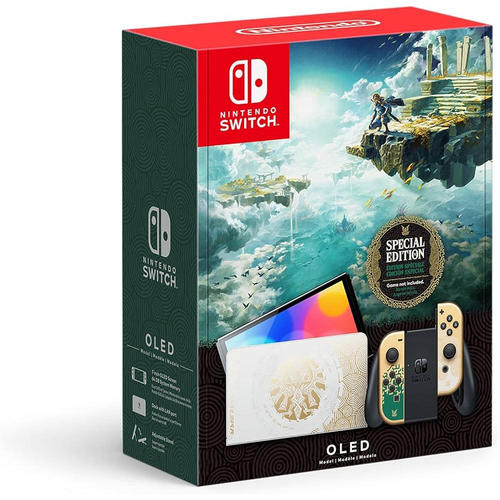 Switch OLED 64Go - Or - Edition limitée The Legend Of Zelda Tears Of The Kingdom No Reconditionné - Nintendo reconditionné disponible sur Backmarket