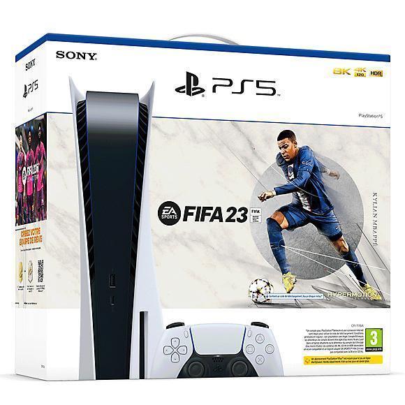 PlayStation 5 825Go - Blanc + FIFA 23 Reconditionné - Sony reconditionné disponible sur Backmarket