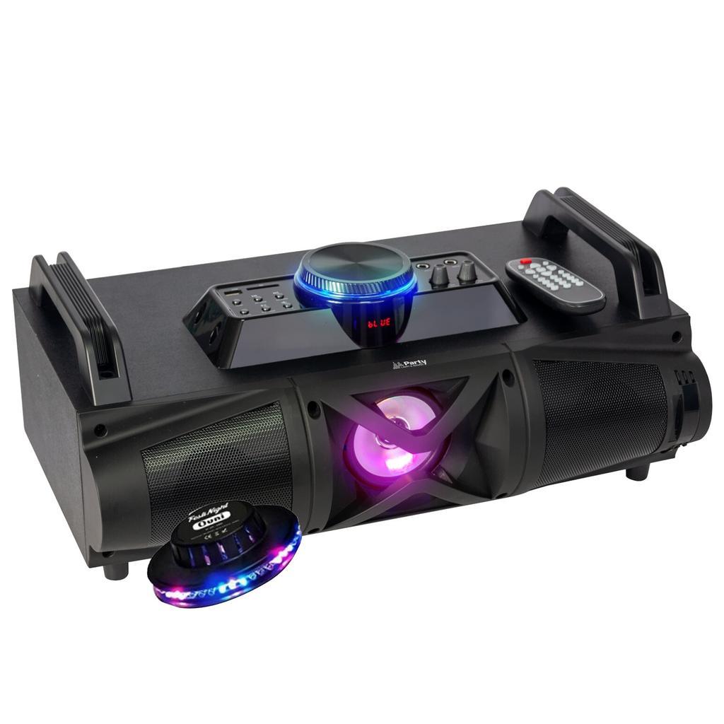 Enceinte Bluetooth Party Sound & Light Party Falcon - Noir Reconditionné - Party Sound & Light reconditionné disponible sur Backmarket