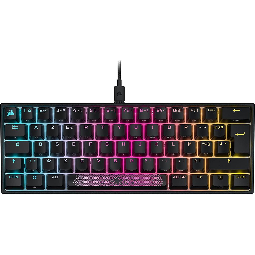 Clavier Corsair AZERTY Français rétroéclairé K65 Rgb Mini Reconditionné - Corsair reconditionné disponible sur Backmarket