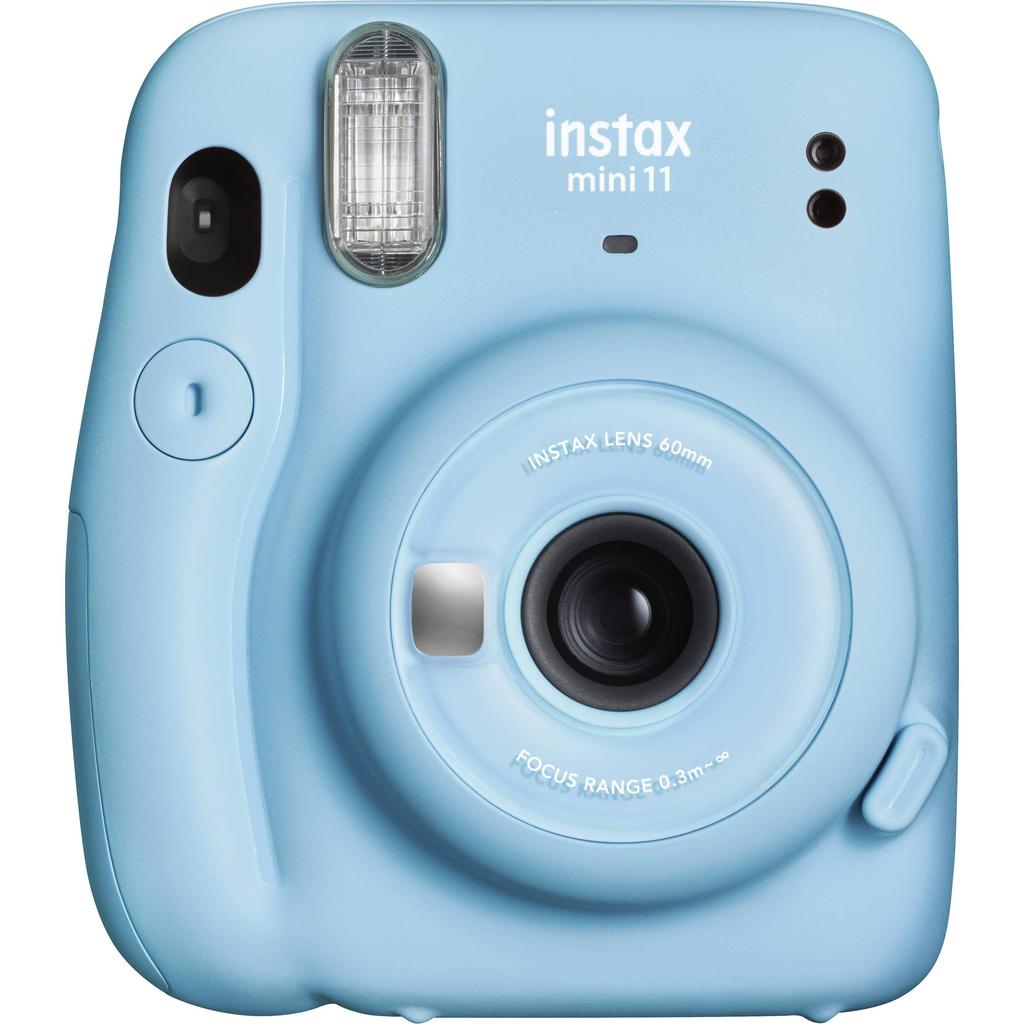 Instantané Instax Mini 11 - Bleu + Fujifilm Lens Focus Range f/12.7 Reconditionné - Fujifilm reconditionné disponible sur Backmarket
