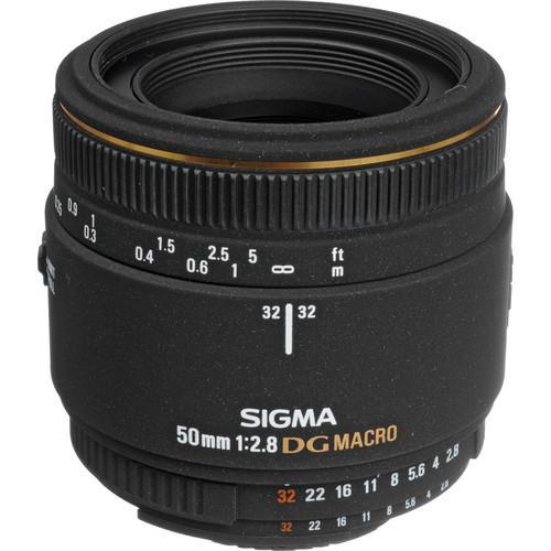 Objectif Sigma F 50mm f/2.8 EX DG Macro Autofocus F 50mm f/2.8 Reconditionné - Sigma reconditionné disponible sur Backmarket