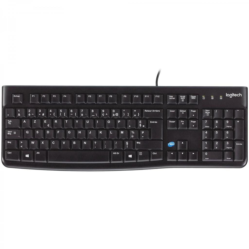 Clavier Logitech AZERTY Français K120 Reconditionné - Logitech reconditionné disponible sur Backmarket