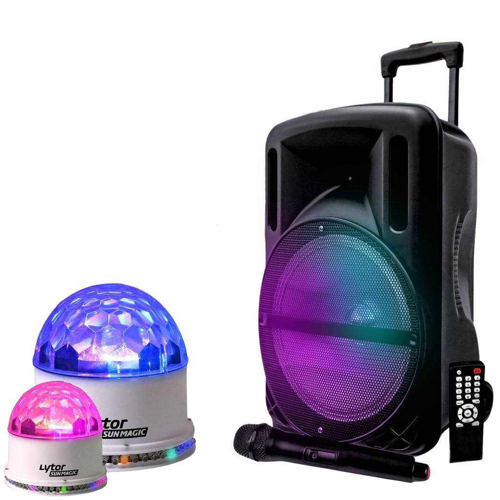 Accessoires audio My Deejay PACK FIESTA 2 JEUX Enceinte MyDj DJOON 500W à LED RVB + 2 Boules WH SunMagic Reconditionné - N/A reconditionné disponible sur Backmarket