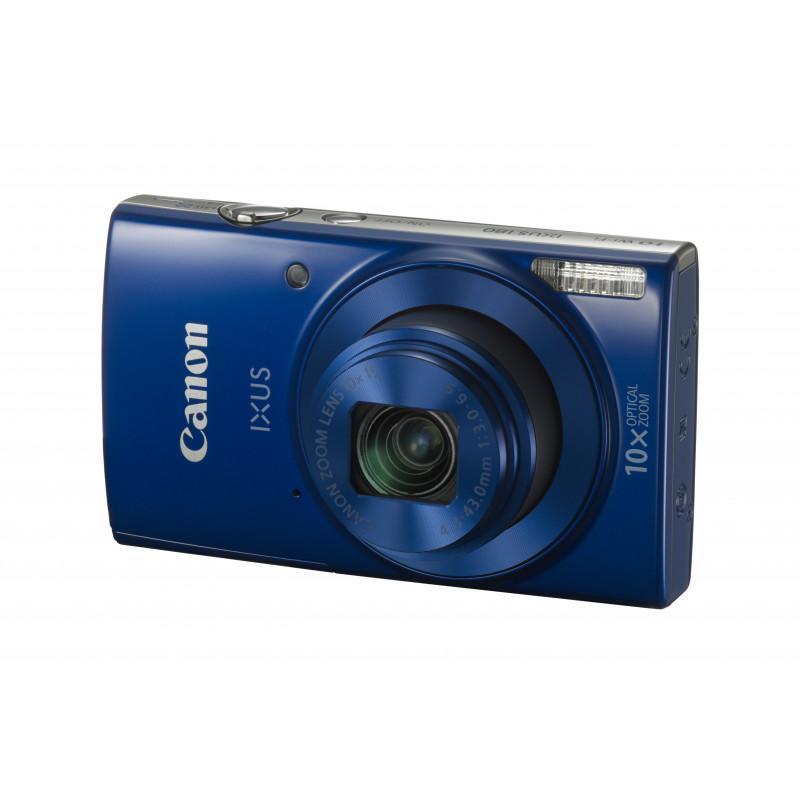 Compact Ixus 180 - Bleu + Canon Zoom Lens 12x IS 24-240mm f/3.0-6.9 f/3.0-6.9 Reconditionné - Canon reconditionné disponible sur Backmarket