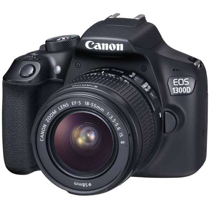 Reflex EOS 1300D - Noir + Canon Canon EF-S 18-55mm f/3.5-5.6 IS II f/3.5-5.6 Reconditionné - Canon reconditionné disponible sur Backmarket