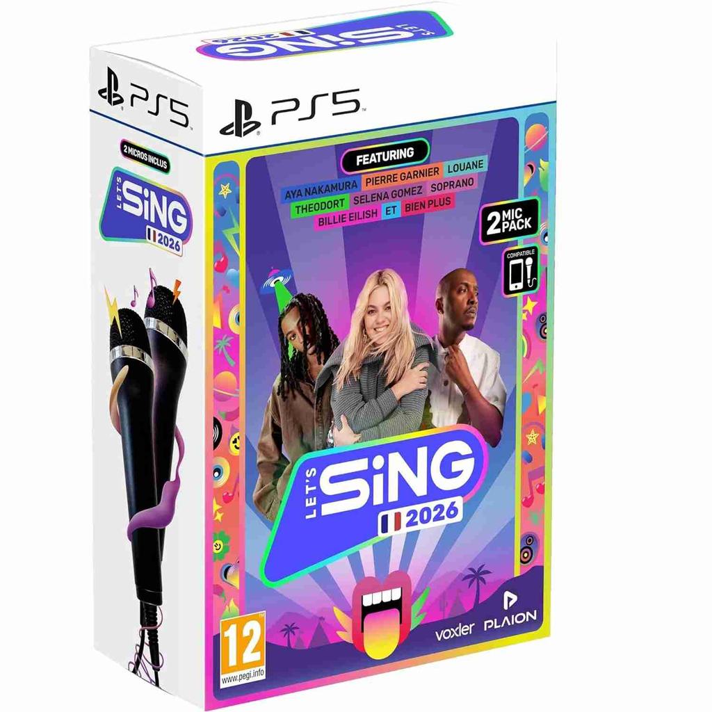 Acheter Lets Sing 2026 et 2 Micros - PlayStation 5 Reconditionné - 38,00 € Lets Sing 2026 et 2 Micros - PlayStation 5 Reconditionné - Plaion reconditionné disponible sur Backmarket