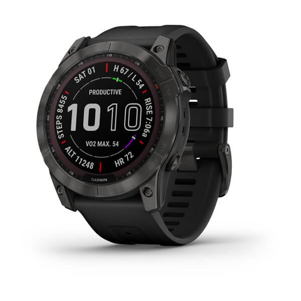Montre Garmin GPS fenix 7x - Noir Reconditionné - Garmin reconditionné disponible sur Backmarket