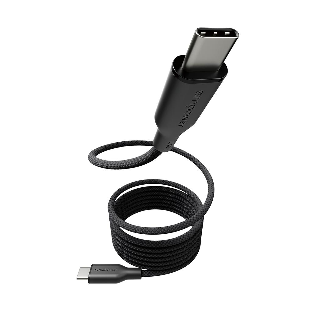 Câble Empower By Panzerglass Magnetic 240W USB-C to USB-C 1.5m Reconditionné - Empower by PanzerGlass reconditionné disponible sur Backmarket