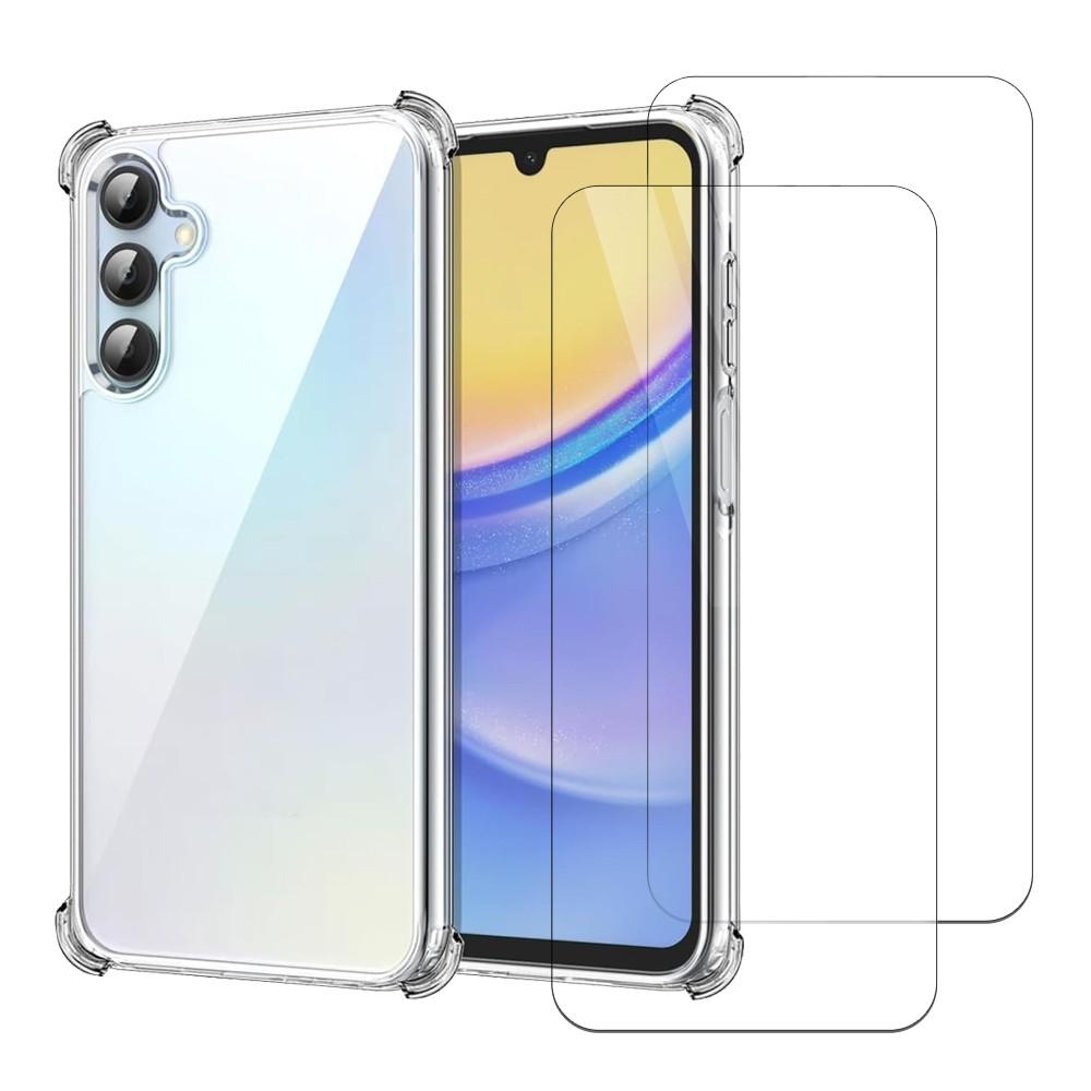 Coque Galaxy A15 et 2 écrans de protection - TPU - Transparent Reconditionné - N/A reconditionné disponible sur Backmarket