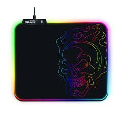 Trackpad Amstrad AMS-RGB-MOUSEPAD Tapis de souris gamer RGB avec design ""tête de mort"" - 12 mode lumineux - 25 x 30 cm Reconditionné - Amstrad reconditionné disponible sur Backmarket