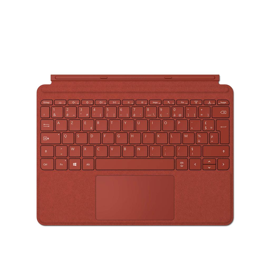 Clavier AZERTY Français Sans-fil MICROSOFT Clavier Type Cover Surface Rouge Coquelicot pour Surface Go 3 - AZERTY Reconditionné - Microsoft reconditionné disponible sur Backmarket