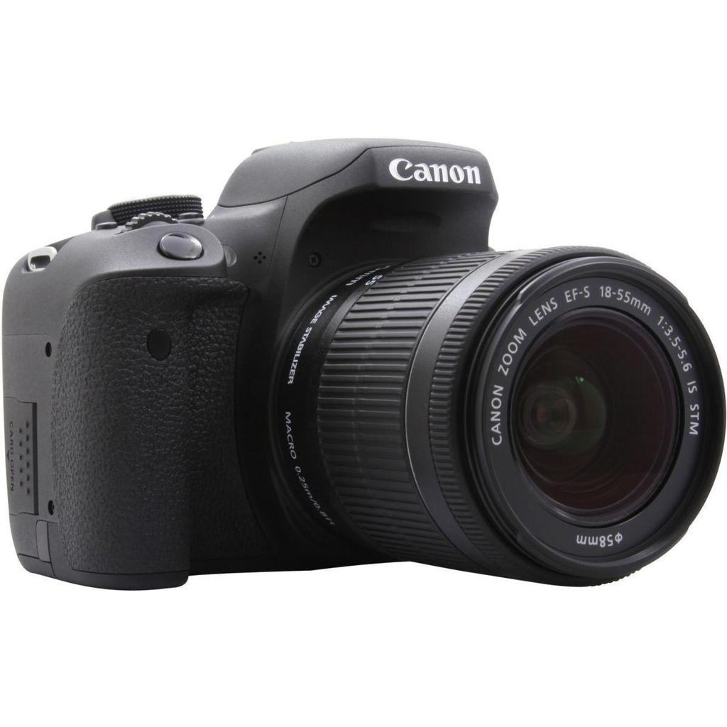Reflex EOS 750D - Noir + Canon Canon Zoom Lens EF-S 18-55mm f/3.5-5.6 IS STM f/3.5-5.6 IS STM Reconditionné - Canon reconditionné disponible sur Backmarket