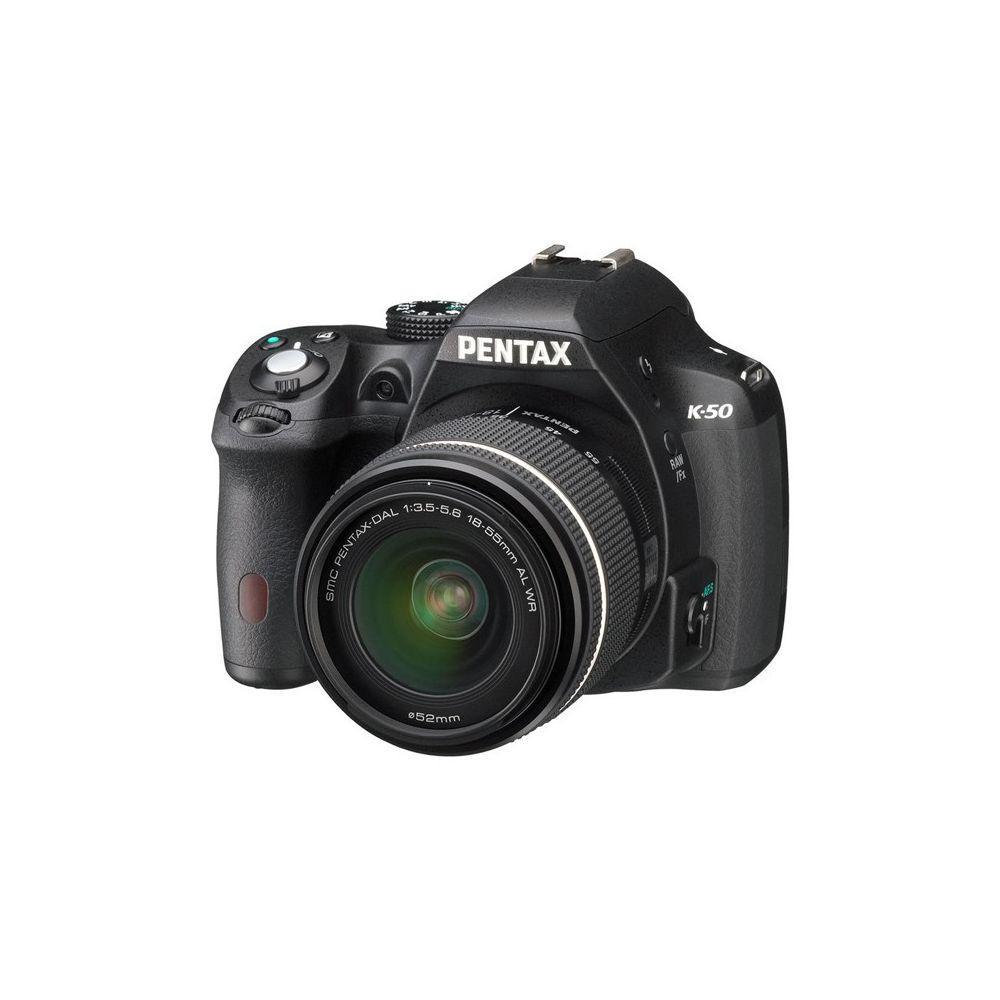 Reflex K50 - Noir + Pentax 18-55mm f/3.5-5.6 WR - 50-200mm 4-5.6 ED WR f/3.5-5.6 Reconditionné - Pentax reconditionné disponible sur Backmarket