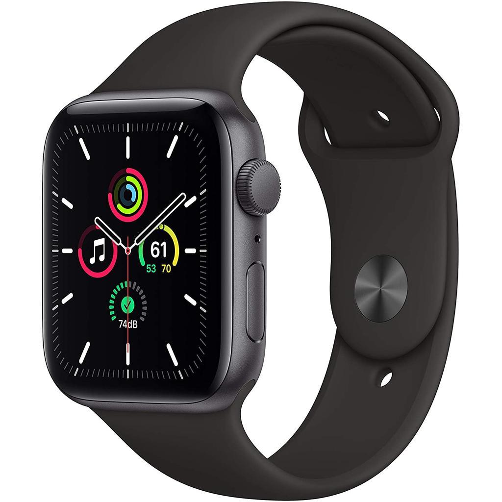 Apple Watch Series SE 1 (2020) GPS 40 mm - Aluminium Gris sidéral - Bracelet sport Noir Reconditionné - Apple reconditionné disponible sur Backmarket
