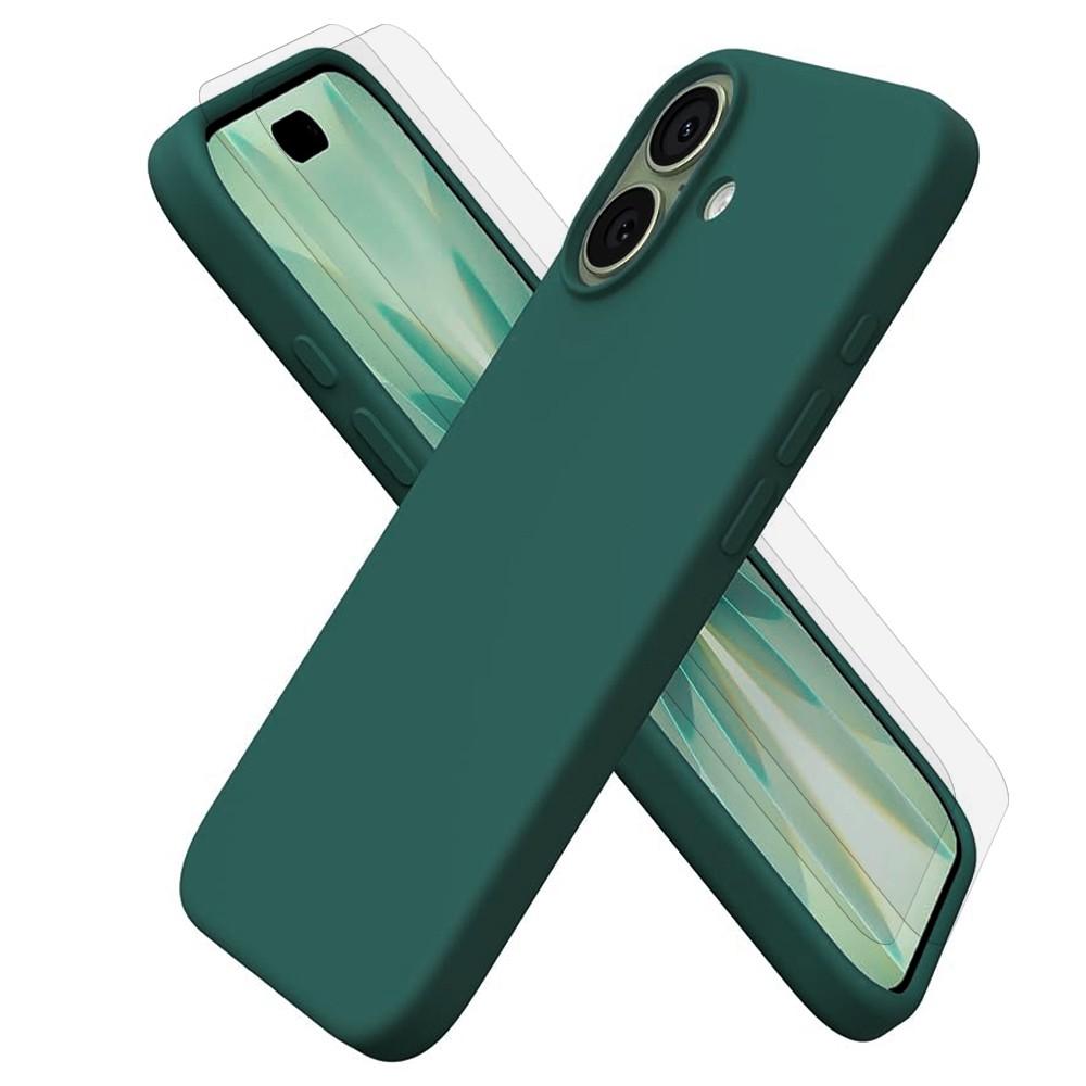 Coque iPhone 17 et 2 écrans de protection - Silicone - Vert Reconditionné - N/A reconditionné disponible sur Backmarket