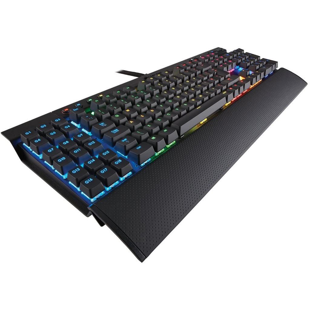 Clavier Corsair AZERTY Français rétroéclairé K95 RGB Cherry MX Red Reconditionné - Corsair reconditionné disponible sur Backmarket