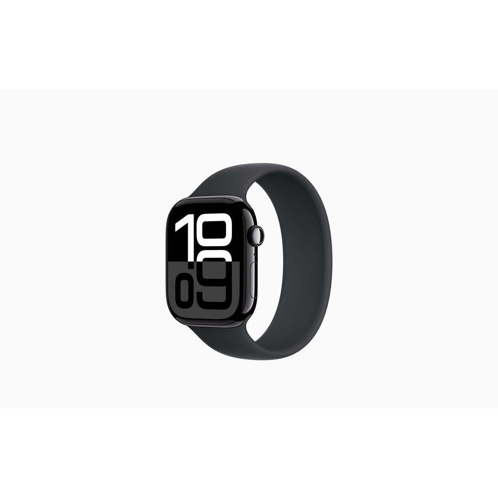 Apple Watch Series 10 (2024) GPS + Cellular 46 mm - Aluminium Noir de jais - Boucle sport Noir Reconditionné - Apple reconditionné disponible sur Backmarket