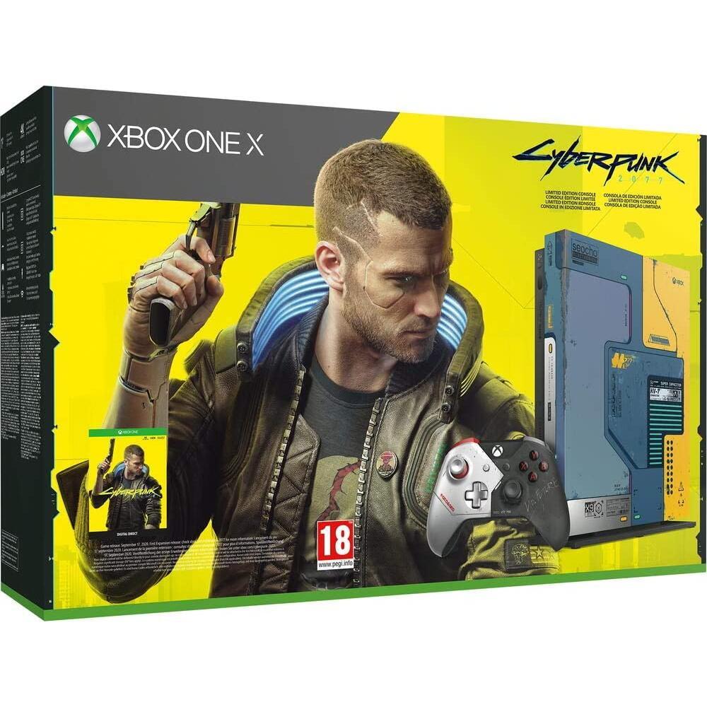 Acheter Xbox One X 1000Go - Bleu - Edition limitée CyberPunk 2077 + CyberPunk 2077 Reconditionné - 599,00 € Xbox One X 1000Go - Bleu - Edition limitée CyberPunk 2077 + CyberPunk 2077 Reconditionné - Microsoft reconditionné disponible sur Backmarket