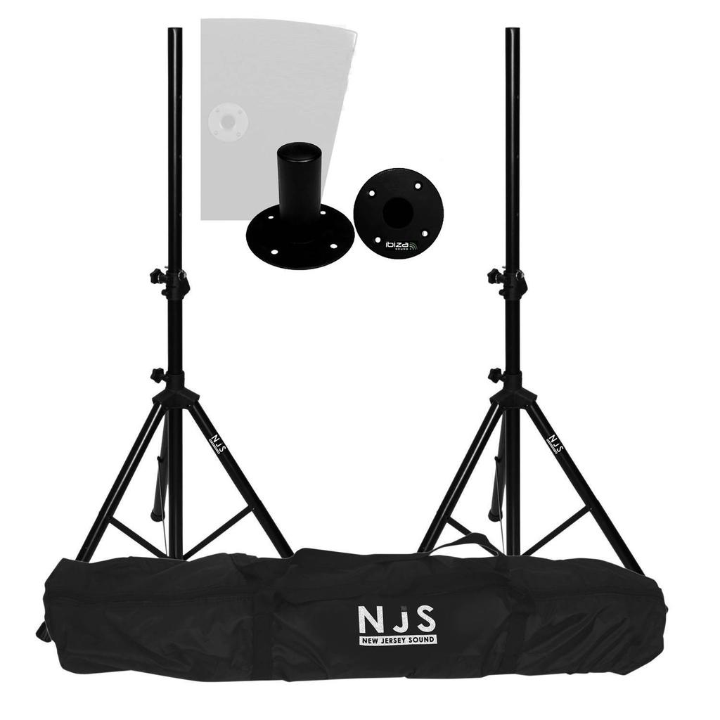 Accessoires audio Njs Pack pieds d'enceintes PRO HP 35mm + sac de transport + 2 adaptateurs pour fixation Reconditionné - N/A reconditionné disponible sur Backmarket