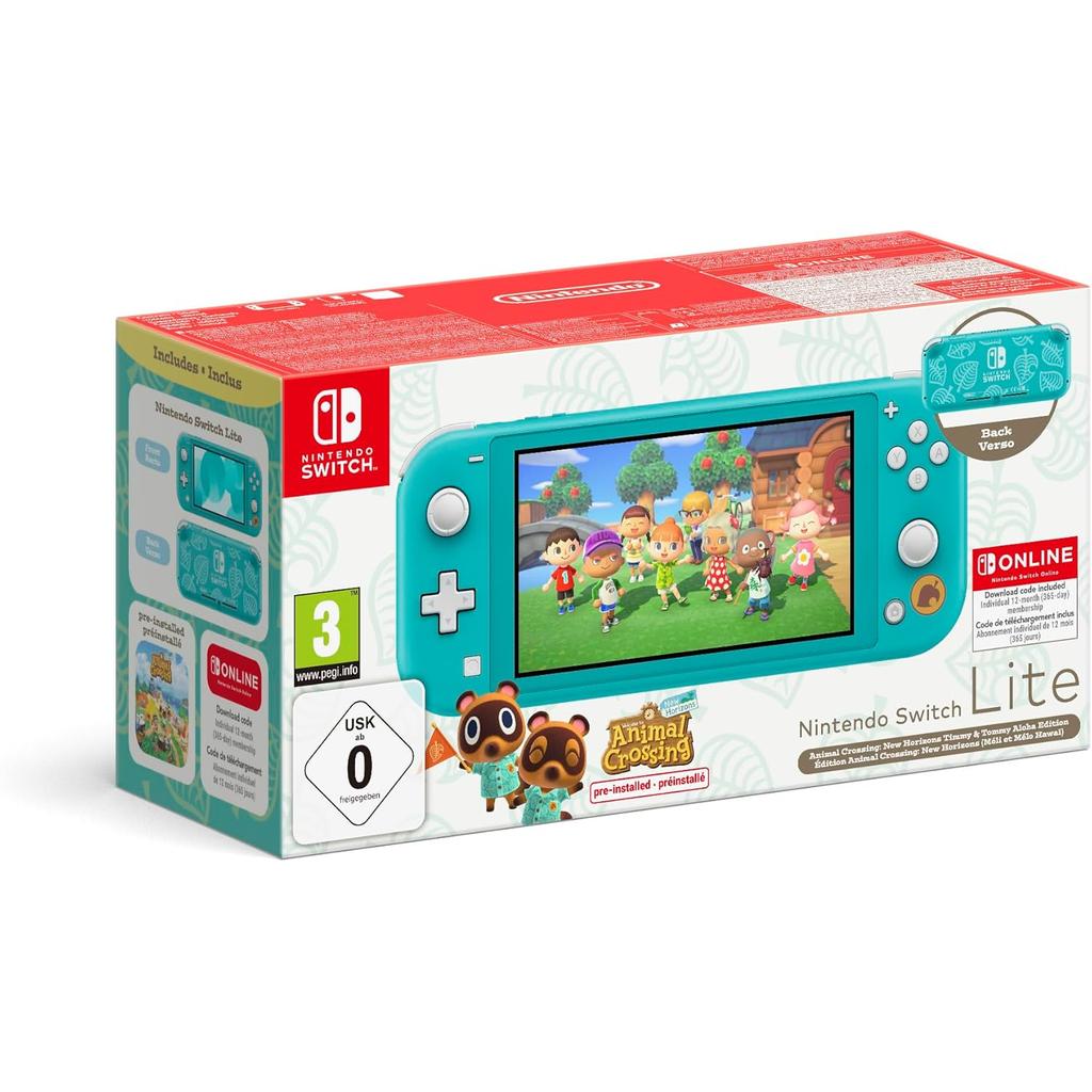 Switch Lite 32Go - Bleu turquoise - Edition limitée Animal Crossing + Reconditionné - Nintendo reconditionné disponible sur Backmarket