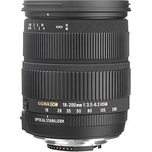 Objectif Sigma 18-200mm f/3.5-6.3 DC OS HSM Nikon EF 18-200mm f/3.5-6.3 Reconditionné - Sigma reconditionné disponible sur Backmarket