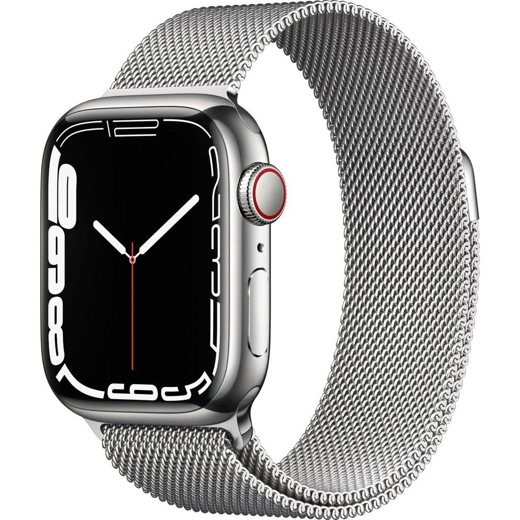 Acheter Apple Watch Series 7 (2021) GPS + Cellular 45 mm - Acier inoxydable Argent - Bracelet milanais Gris Reconditionné - 246,00 € Apple Watch Series 7 (2021) GPS + Cellular 45 mm - Acier inoxydable Argent - Bracelet milanais Gris Reconditionné - Apple reconditionné disponible sur Backmarket