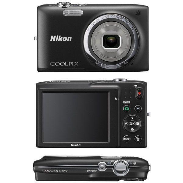 Compact - Nikon Coolpix S2750 - Noir + Nikon Nikkor optical zoom 6x 4.6-27.6mm f/3.5-6.5 Reconditionné - Nikon reconditionné disponible sur Backmarket