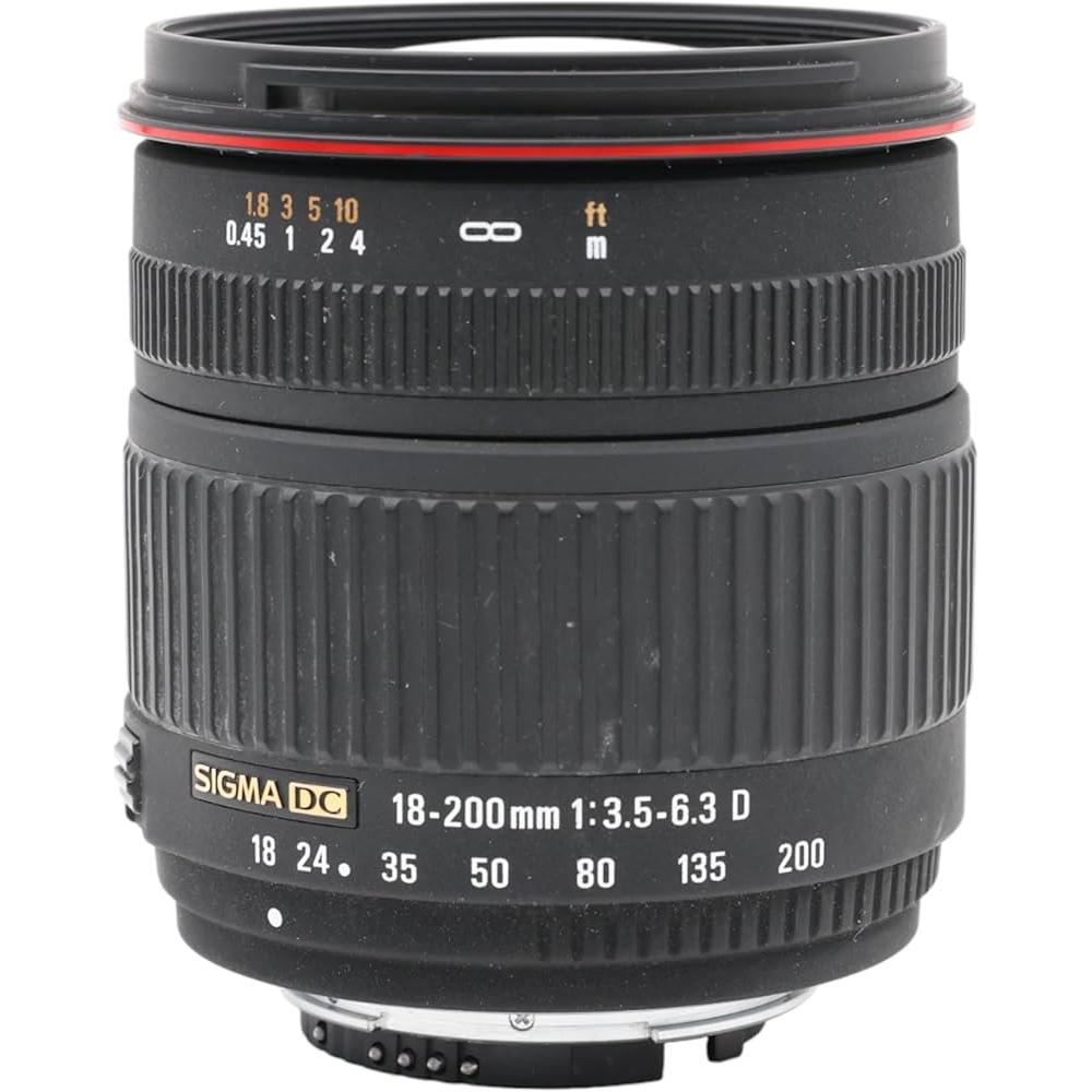 Objectif SIGMA 18-200MM F3.5-6.3 DC MONTURE NIKON F3 18-200mm F3.5-6.3 Reconditionné - Sigma reconditionné disponible sur Backmarket