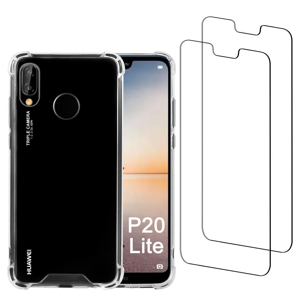 Coque Huawei P20 Lite et 2 écrans de protection - Plastique recyclé - Transparent Reconditionné - N/A reconditionné disponible sur Backmarket
