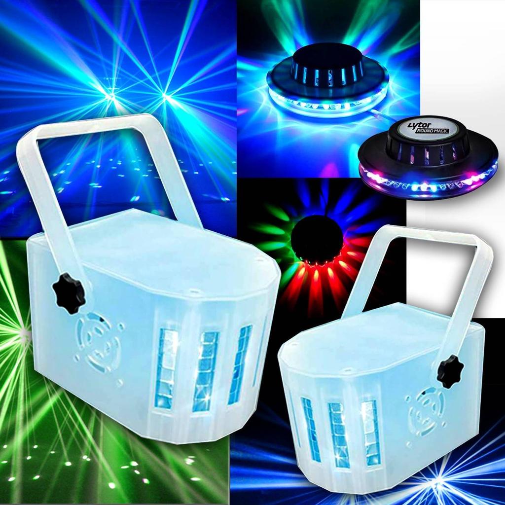 Accessoires audio 2 MINI DERBY Kolor Lytor EFFET LIGHT 4 LED RVBW + Roundmagic effet OVNI Reconditionné - N/A reconditionné disponible sur Backmarket