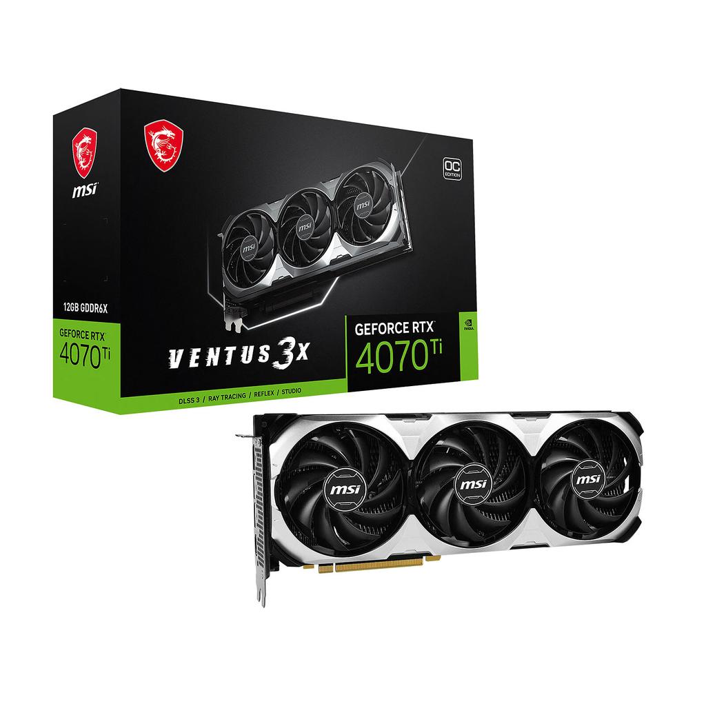 Msi NVIDIA GeForce RTX 4070 Ti 12GB GDDR6X VENTUS 3X OC Carte Graphique