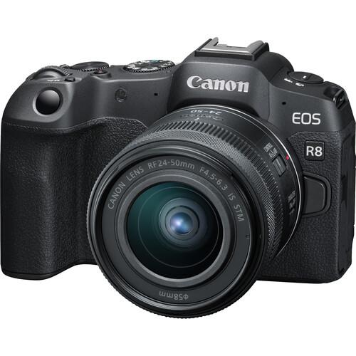 Compact EOS R8 - Noir + Canon RF 24-50mm F4.5-6.3 IS STM 6.3 Reconditionné - Canon reconditionné disponible sur Backmarket