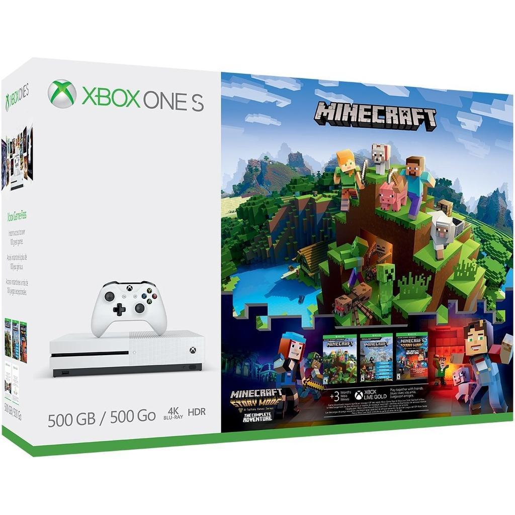 Xbox One S 500Go - Blanc + Minecraft Reconditionné - Microsoft reconditionné disponible sur Backmarket