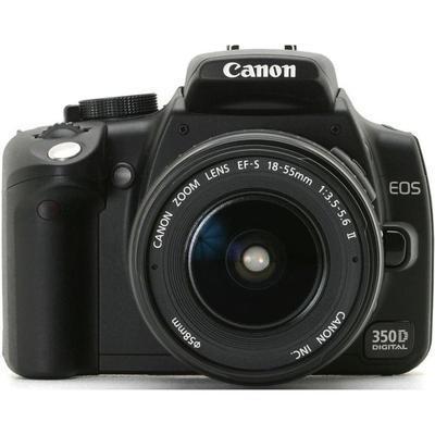 Reflex EOS 350D - Noir + Canon Zoom Lens EF-S 18-55mm f/3.5-5.6II f/3.5-5.6 Reconditionné - Canon reconditionné disponible sur Backmarket