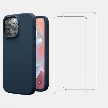 Coque iPhone 14 Pro Max et 2 écrans de protection - TPU - Bleu Reconditionné - N/A reconditionné disponible sur Backmarket