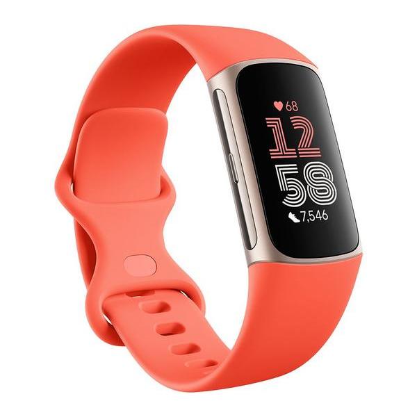 Montre Cardio Fitbit Charge 6 - Corail/Or Reconditionné - Fitbit reconditionné disponible sur Backmarket