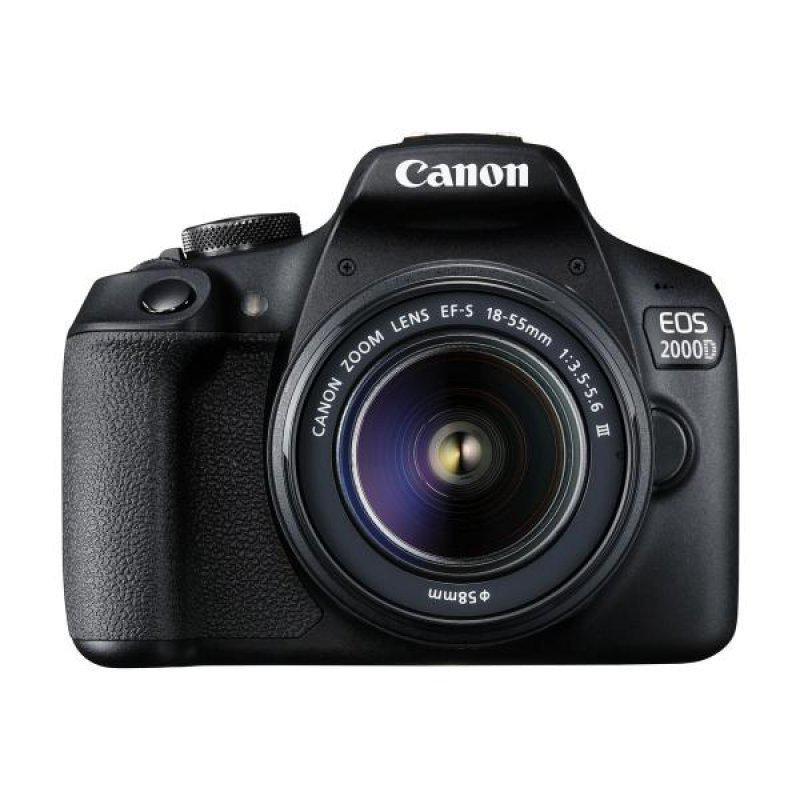 Reflex EOS 2000D - Noir + Canon Canon Zoom Lens EF-S 18-55 mm f/3.5-5.6 III f/3.5-5.6 Reconditionné - Canon reconditionné disponible sur Backmarket