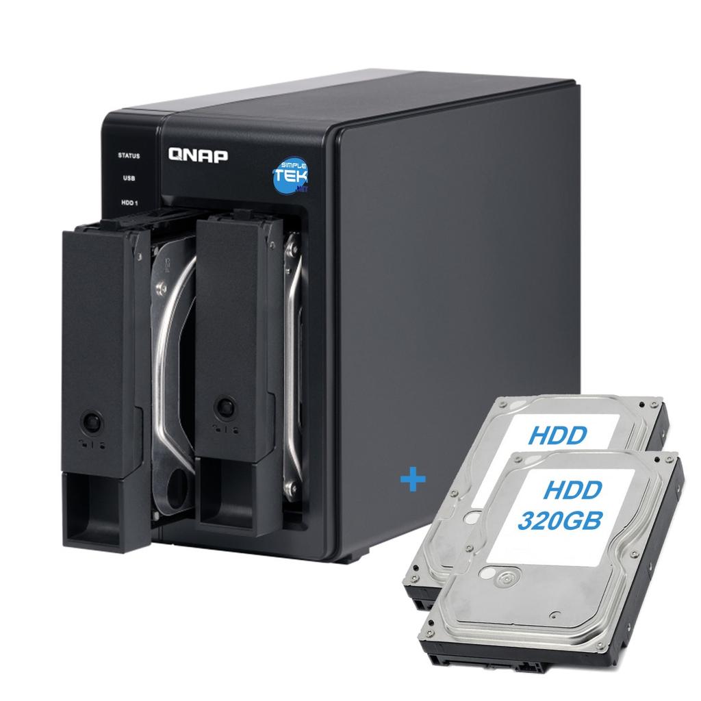 Qnap TR-002 DAS Storage 2-Bay - 640GB - 0 GB RAM Microprocessor with hardware RAID Reconditionné - QNAP reconditionné disponible sur Backmarket
