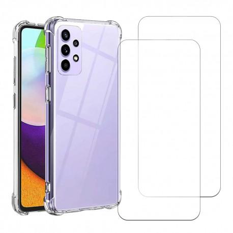 Coque Galaxy A52/Galaxy A52s 5G et 2 écrans de protection - TPU - Transparent Reconditionné - N/A reconditionné disponible sur Backmarket