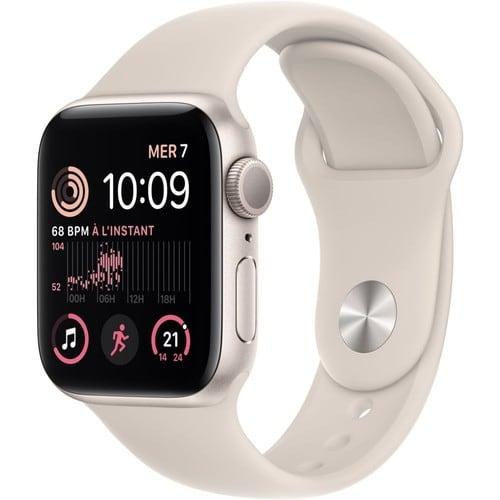 Apple Watch Series SE 2 (2022) GPS + Cellular 40 mm - Aluminium Lumière stellaire
