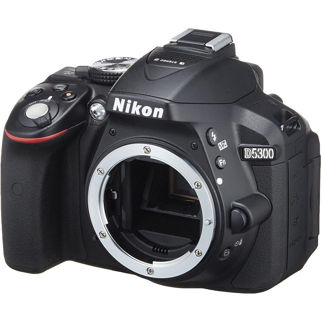 Reflex D5300 - Noir + Nikon Nikon AF-P DX Nikkor 18-55mm f/3.5-5.6G VR f/3.5-5.6 Reconditionné - Nikon reconditionné disponible sur Backmarket
