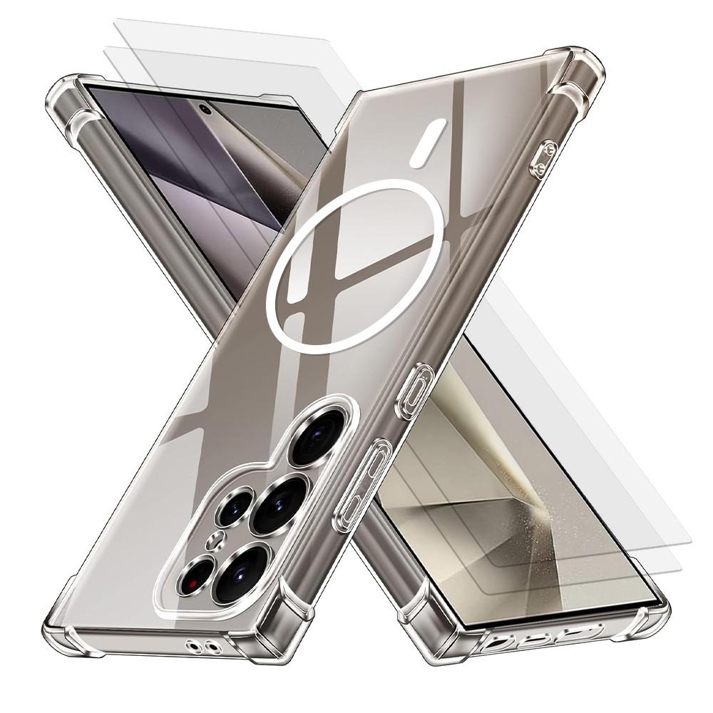 Coque Galaxy S24 Ultra et 2 écrans de protection - TPU - Transparent Reconditionné - N/A reconditionné disponible sur Backmarket