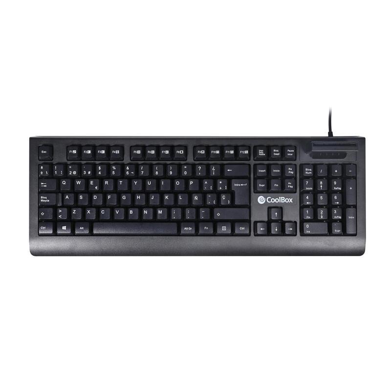 Clavier QWERTY Espagnol Teclado Español Con Lector Dnie Coolbox Compatible Con Dni 4.0 Conexión Usb Reconditionné - Coolbox reconditionné disponible sur Backmarket