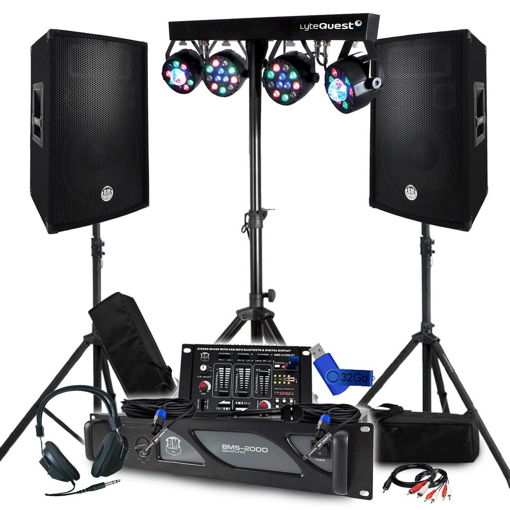 Enceintes sono Bm Sonic Ampli 2000W Reconditionné - N/A reconditionné disponible sur Backmarket
