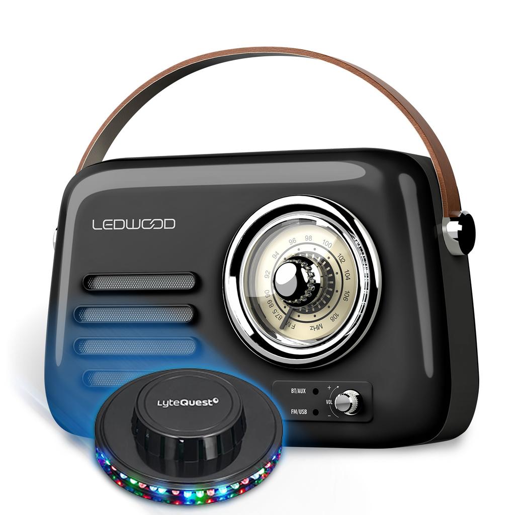 Acheter Radio Radio Rétro portable Ledwood ALMA, FM, Bluetooth 5.3 Entrée USB, Puissance 30W, Batterie 1500mAh - Retro Vintage Noir, OVNI LED Reconditionné - 49,99 € Radio Radio Rétro portable Ledwood ALMA, FM, Bluetooth 5.3 Entrée USB, Puissance 30W, Batterie 1500mAh - Retro Vintage Noir, OVNI LED Reconditionné - N/A reconditionné disponible sur Backmarket