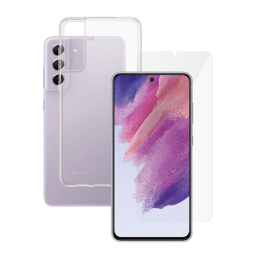 Galaxy S21 FE 5G et écran de protection - TPU - Transparent Reconditionné - PanzerGlass reconditionné disponible sur Backmarket