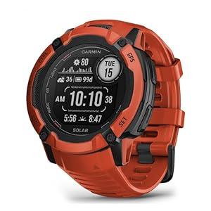 Montre Garmin GPS Instinct 2X Solar - Rouge Reconditionné - Garmin reconditionné disponible sur Backmarket