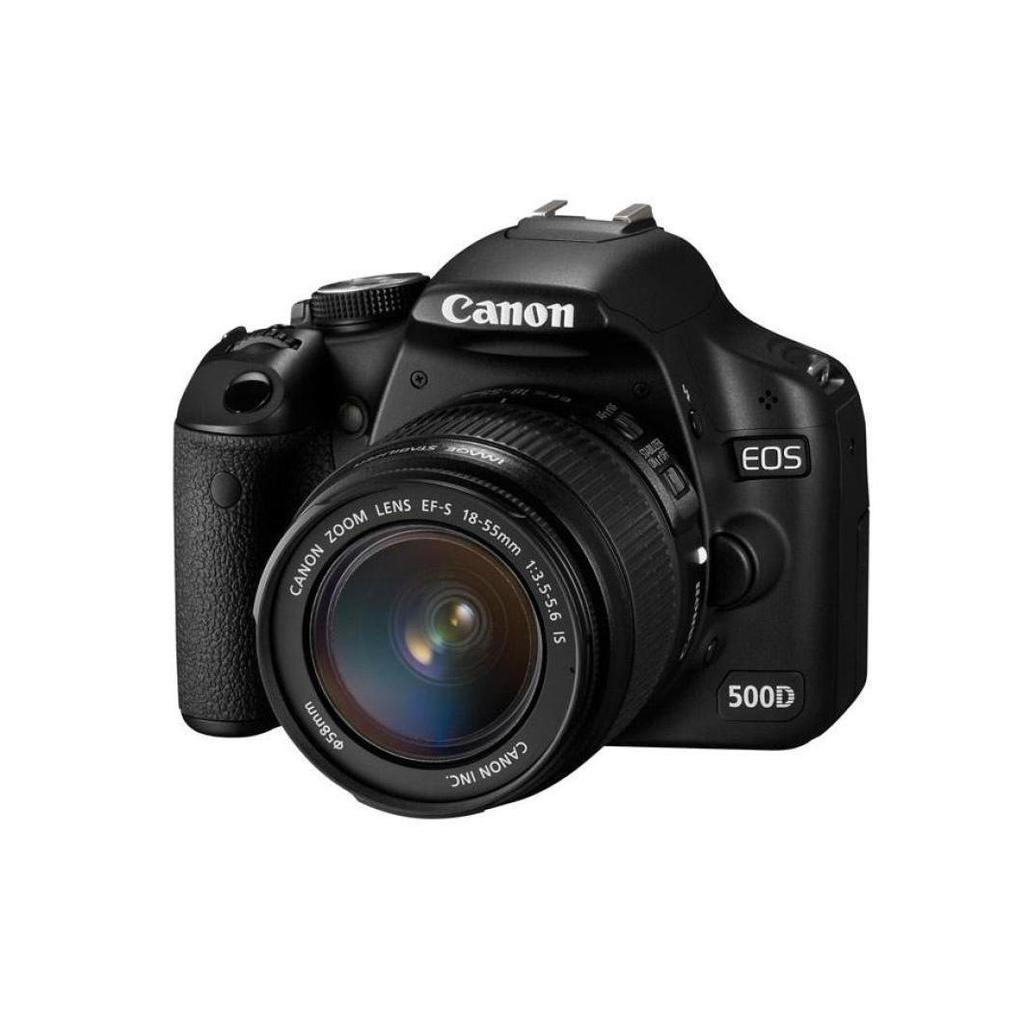 Reflex EOS 500D - Noir + Canon Zoom Lens EF-S 18-55 mm f/3.5-5.6 f/3.5-5.6 Reconditionné - Canon reconditionné disponible sur Backmarket