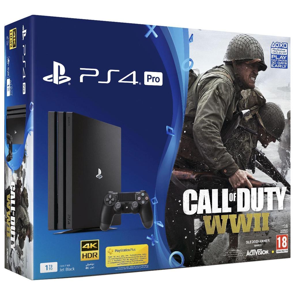 Acheter PlayStation 4 Pro 1000Go - Noir + Call of Duty: WWII Reconditionné - 254,98 € PlayStation 4 Pro 1000Go - Noir + Call of Duty: WWII Reconditionné - Sony reconditionné disponible sur Backmarket